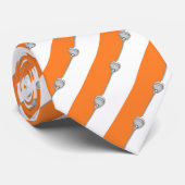 Lacrosse Doelman Oranje Stropdas (Opgerold)