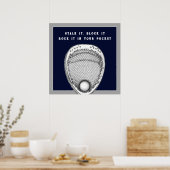 Lacrosse Doelman Poster (Keuken)