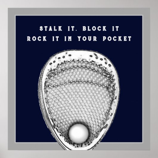 Lacrosse Doelman Poster (Voorkant)