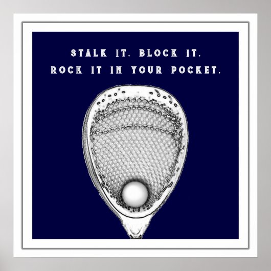 Lacrosse Doelman Poster (Voorkant)