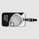 Lacrosse-doelmannenuitrusting Bagagelabel (Voorkant (horizontaal))