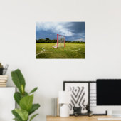 Lacrosse Doelveld Dramatische Stormlucht Poster (Thuiskantoor)
