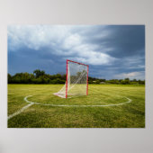 Lacrosse Doelveld Dramatische Stormlucht Poster (Voorkant)