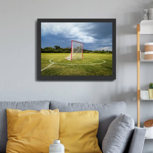 Lacrosse Doelveld Dramatische Stormlucht Poster