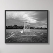 Lacrosse Doelveld Zwart en Wit