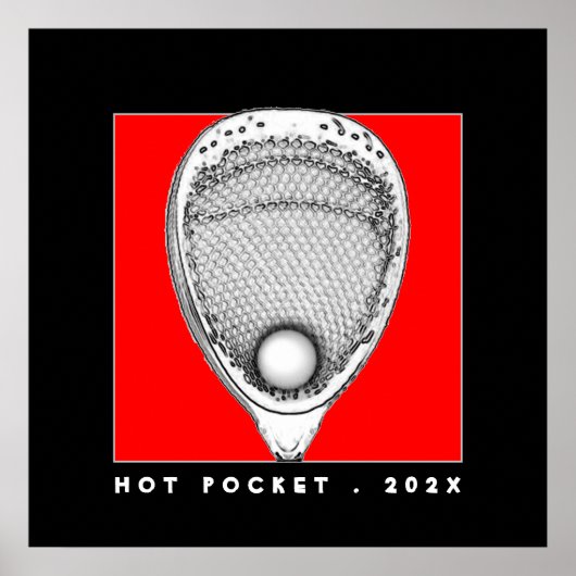 Lacrosse doelverdediger poster (Voorkant)