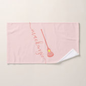 Lacrosse Douane Naam Roze Sport Handdoek (Handdoek)