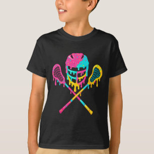Lacrosse Drip Lax Helm Ice Cream Sticks T-shirt