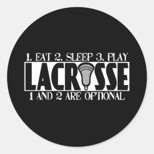 Lacrosse een slaap Sticker
