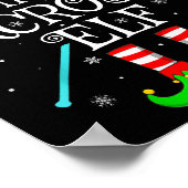 Lacrosse Elf Christmas Family Elf Squad Srts Playe Poster (Hoek)