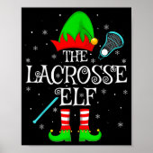 Lacrosse Elf Christmas Family Elf Squad Srts Playe Poster (Voorkant)