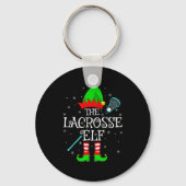 Lacrosse Elf Christmas Family Elf Squad Srts Playe Sleutelhanger (Voorkant)
