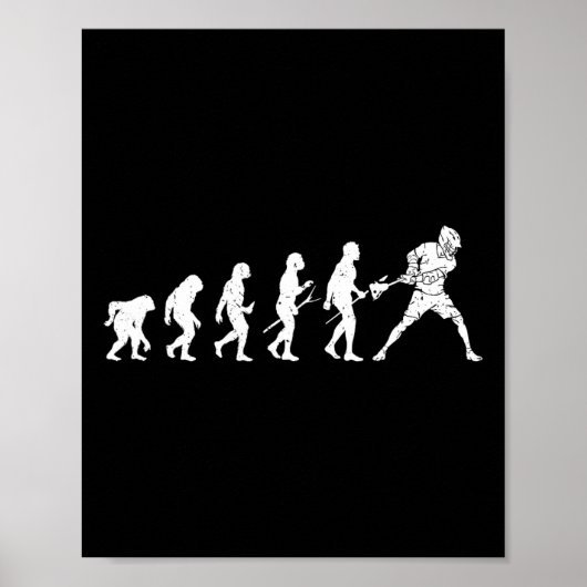 Lacrosse Evolution - Lacrosse spelerevolutie Poster (Voorkant)