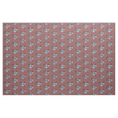 Lacrosse Fabric met Heart Shaped Flag Stof (Yard (91,4 cm))