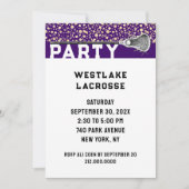 Lacrosse Feest Uitnodiging (Voorkant)