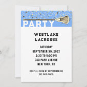 Lacrosse Feest Uitnodiging (Voorkant)