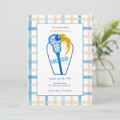 Lacrosse Feest Uitnodigingen (Staand voorkant)