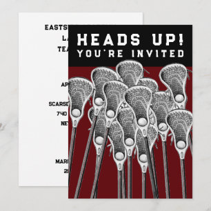 Lacrosse Feest Uitnodigingen