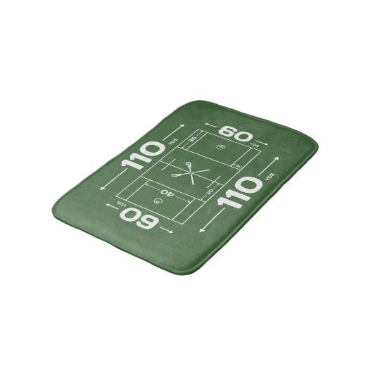 Lacrosse Field Bathroom Mat (Gekanteld)