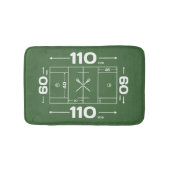Lacrosse Field Bathroom Mat (Voorkant)