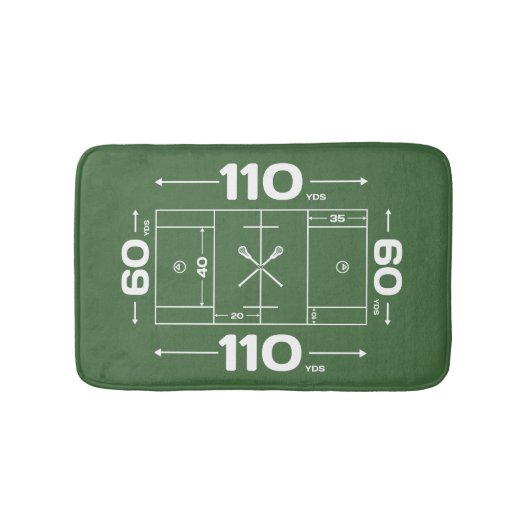 Lacrosse Field Bathroom Mat (Voorkant)