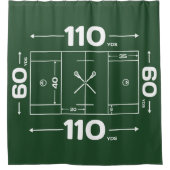 Lacrosse Field Design Shower Curtain Douchegordijn (Voorkant)
