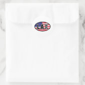 Lacrosse Flag America Sticker (Tas)