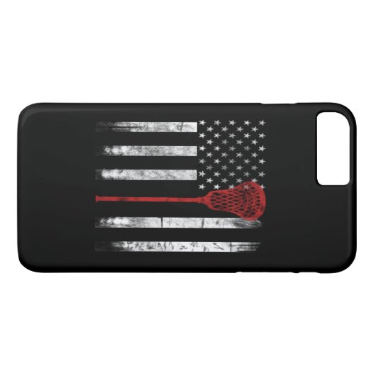 Lacrosse Flag Case-Mate iPhone Case (Achterkant (Horizontaal))