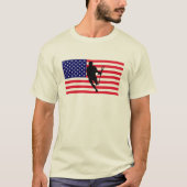 Lacrosse Flag IRock America T-Shirt (Voorkant)