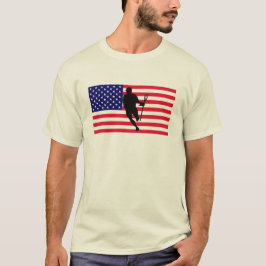 Lacrosse Flag IRock America T-Shirt