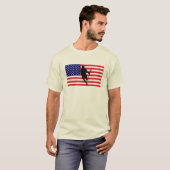 Lacrosse Flag IRock America T-Shirt (Voorkant volledig)