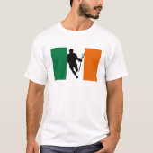 Lacrosse Flag IRock Ierland T-Shirt (Voorkant)