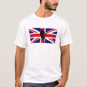 Lacrosse Flag IRock UK T-Shirt (Voorkant)