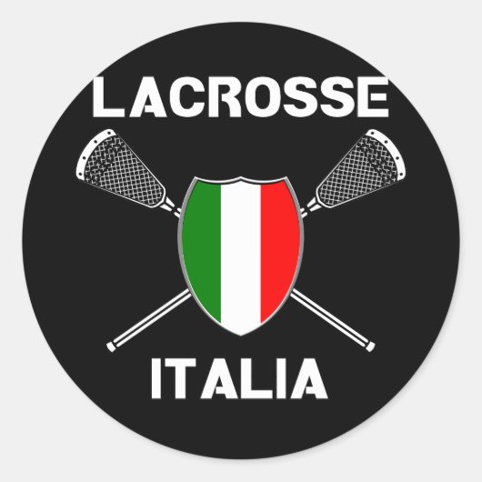 Lacrosse Flag Italia Sticker (Voorkant)
