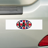 Lacrosse Flag Verenigd Koninkrijk Bumpersticker (Op auto)