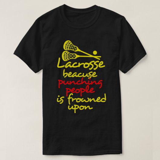 Lacrosse Funny 5 T-shirt (Design voorkant)