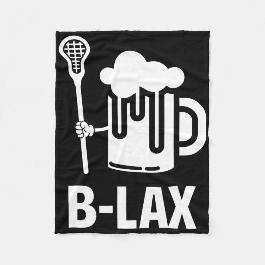 Lacrosse Funny Gift Mannen Coach Bierliefhebber B- Fleece Deken (Voorkant)