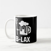 Lacrosse Funny Gift Mannen Coach Bierliefhebber B- Koffiemok (Links)