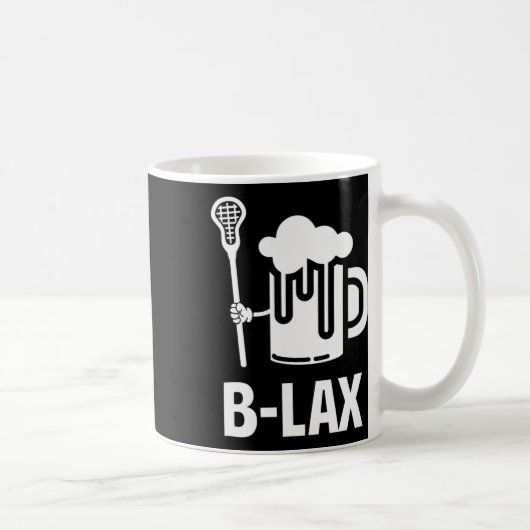 Lacrosse Funny Gift Mannen Coach Bierliefhebber B- Koffiemok (Rechts)