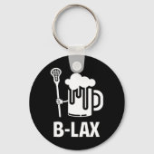 Lacrosse Funny Gift Mannen Coach Bierliefhebber B- Sleutelhanger (Voorkant)