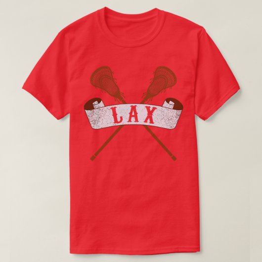 Lacrosse Funny Lax 5 T-shirt (Design voorkant)