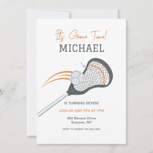 Lacrosse Game Kaart (Voorkant)