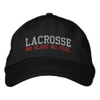 Lacrosse Geen bloed Geen vuil geborduurd Pet