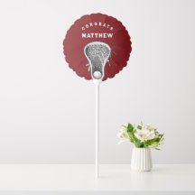 Lacrosse Gefeliciteerd Maroon Ballon