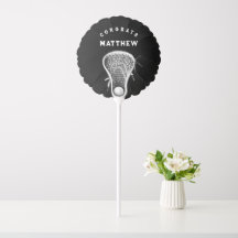 Lacrosse Gefeliciteerd Zwarte Ballon