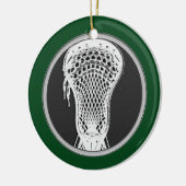 Lacrosse, geïndividualiseerd keramisch ornament (Links)
