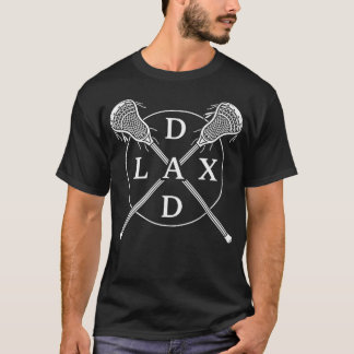 Lacrosse Gekruiste Stick Sporten Lax Vader T-shirt