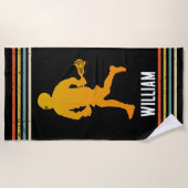  lacrosse gepersonaliseerd strandlaken (Voorkant)