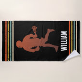  lacrosse gepersonaliseerd strandlaken (Voorkant)