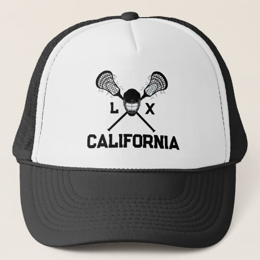 Lacrosse gepersonaliseerd trucker pet (Voorkant)